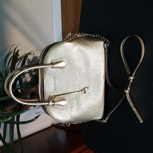 Authentic Michael Kors Gold Handbag